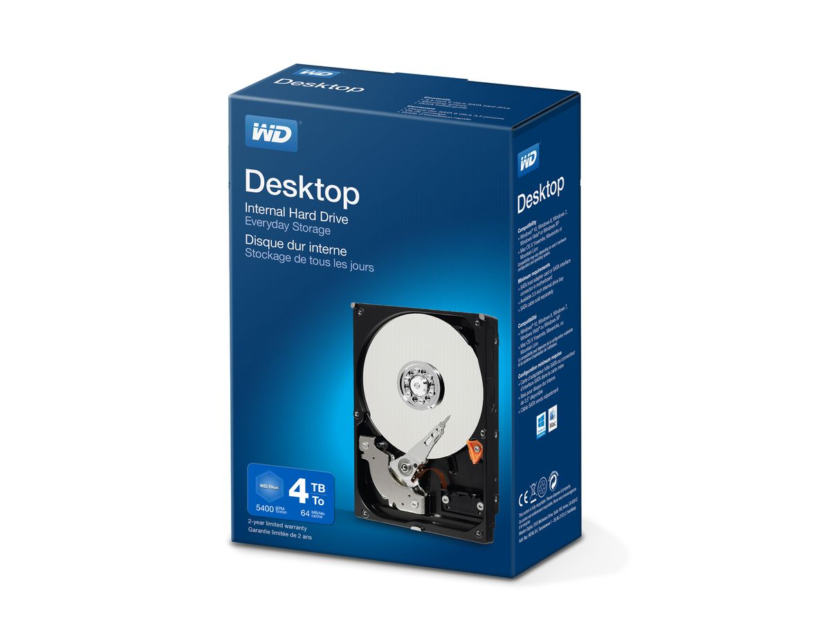 Western Digital Desktop Everyday 4000GB Serial ATA III Interne Festplatte