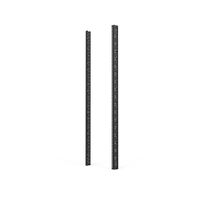 SCHROFF 19"-Winkelprofil mit Universal-Lochung (EIA), RAL 7021 - WINKELPROFIL 19"42HE 7021(2X)