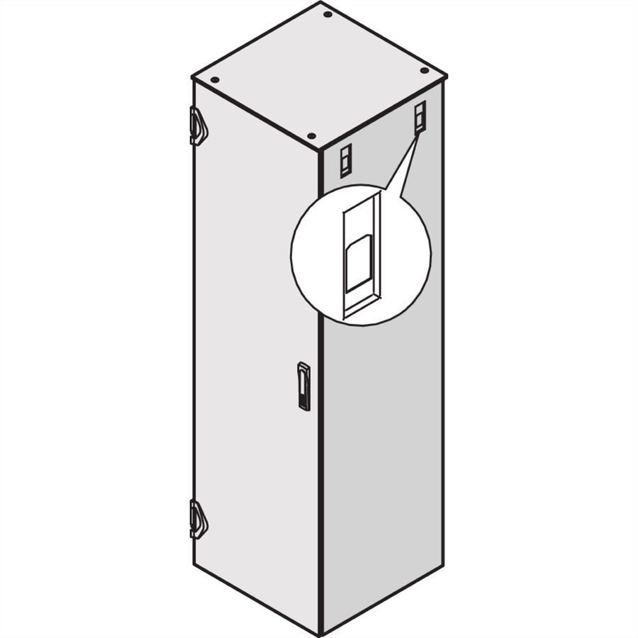 SCHROFF Seitenwand mit Schnellverschluss - SW 2200H1000T SCHLOS.7035(2X)