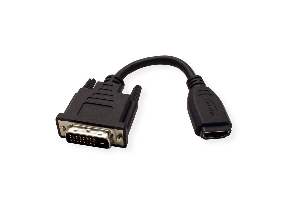VALUE HDMI-DVI Adapterkabel, HDMI BU / DVI-D ST