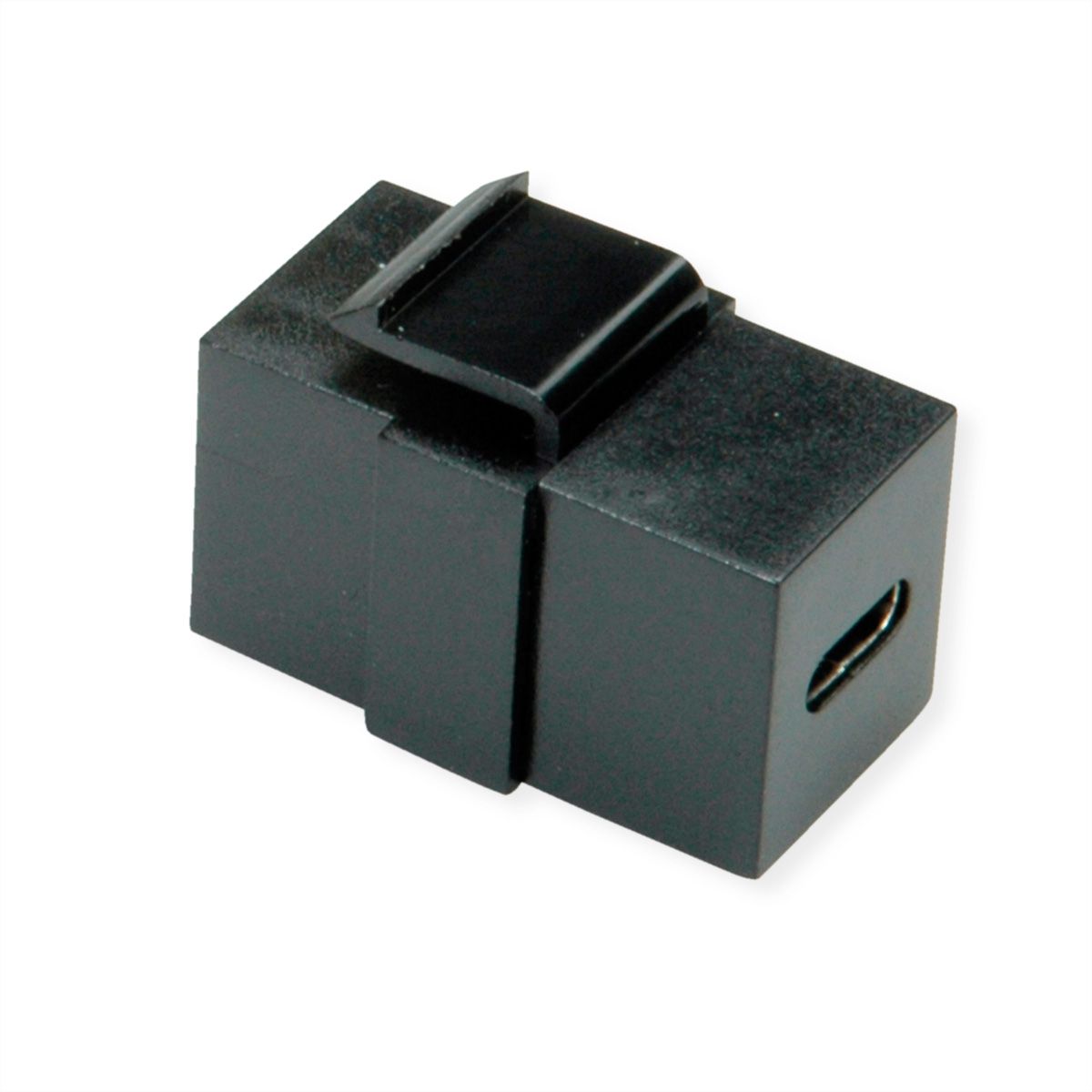 VALUE USB Typ C Keystone Modul, schwarz