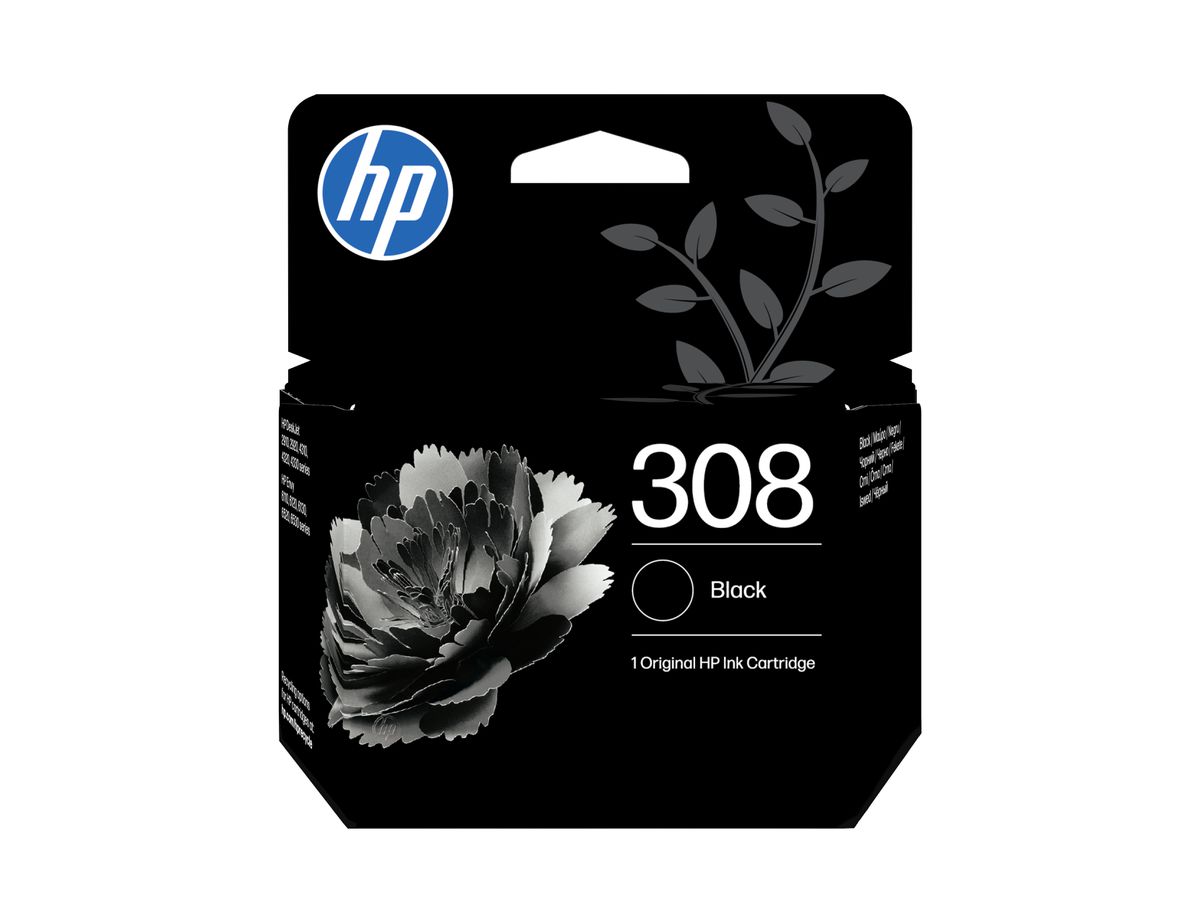 HP 308 2er-Pack Schwarz/Cyan/Magenta/Gelb Original Druckerpatronen-Kombipackung