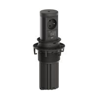 BACHMANN ELEVATOR2 1xUTE 1xUSB C, Wireless Charger 15W RAL9005 0,5m ISV