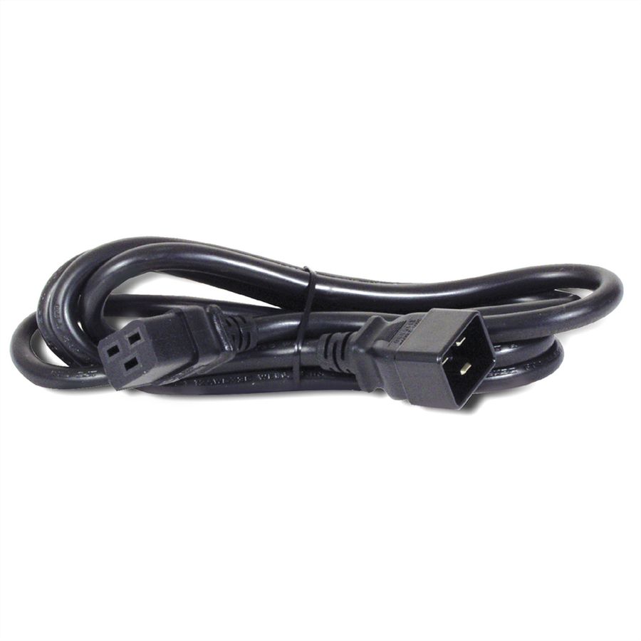 ROLINE Netzkabel Stecker C20 - Buchse C19, schwarz, 2 m