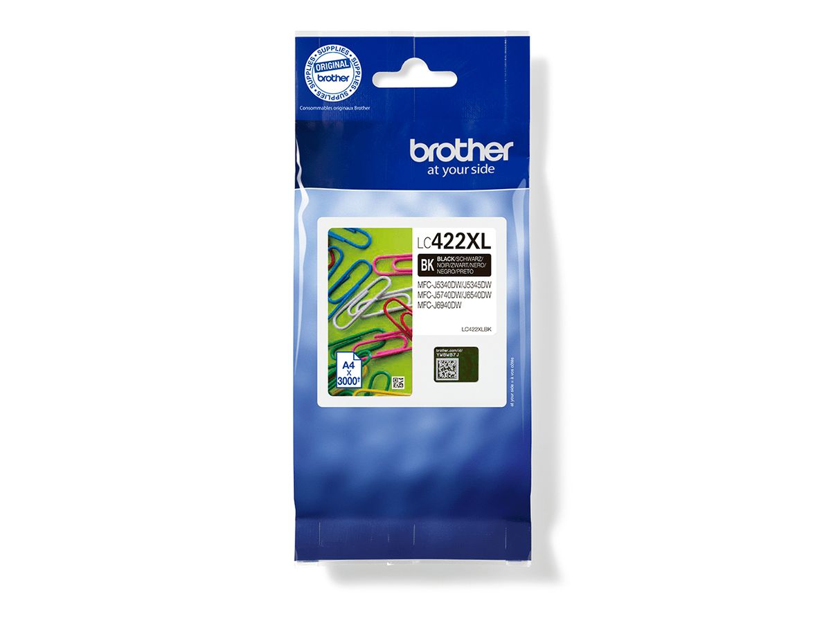 Brother LC422XLBK Druckerpatrone 1 Stück(e) Original Schwarz