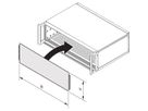 SCHROFF Gesamtfrontplatte, gesteckt, ungeschirmt - FRONTPLATTE 2HE 28TE EL/CHR
