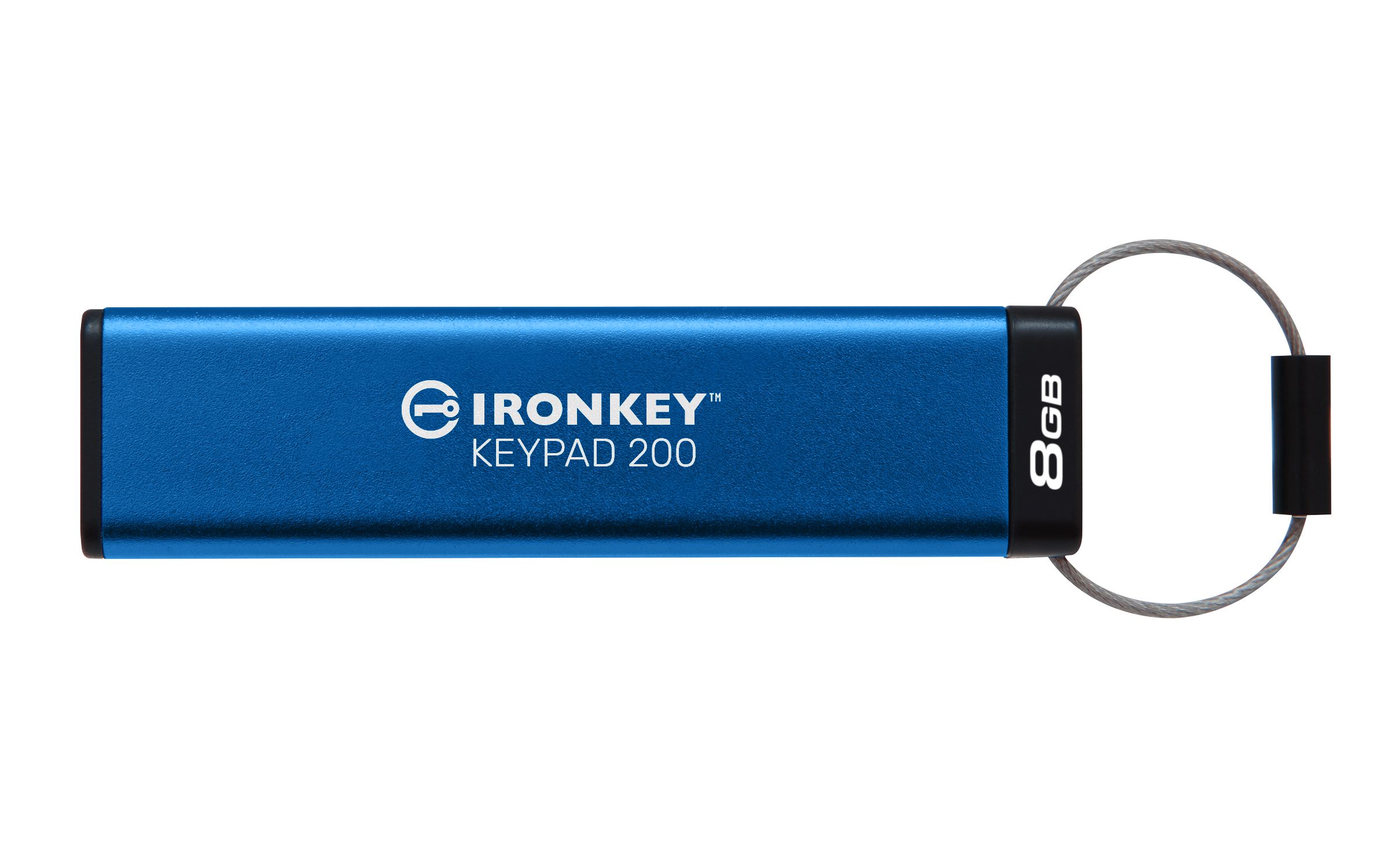 dansk stor uøkonomisk Kingston Technology IronKey Keypad 200 USB-Stick 8 GB USB Typ-A 3.2 Gen 1  (3.1 Gen 1) Blau - SECOMP Electronic Components GmbH