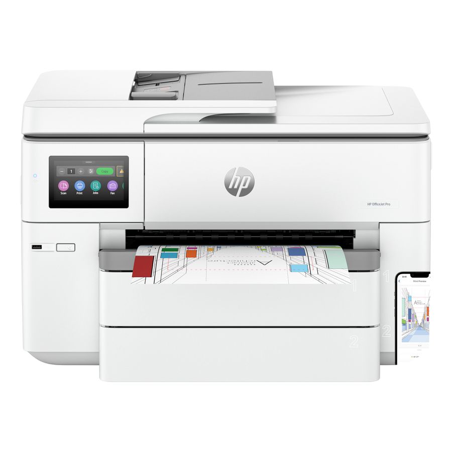 HP OfficeJet Pro 9730e Wireless All-in-One Farbe Drucker, Instant Ink, Beidseitiger Druck