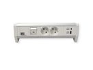 BACHMANN DESK 2xUTE 1xUSB A/C 22W 1xSchalter GST18 RAL9010