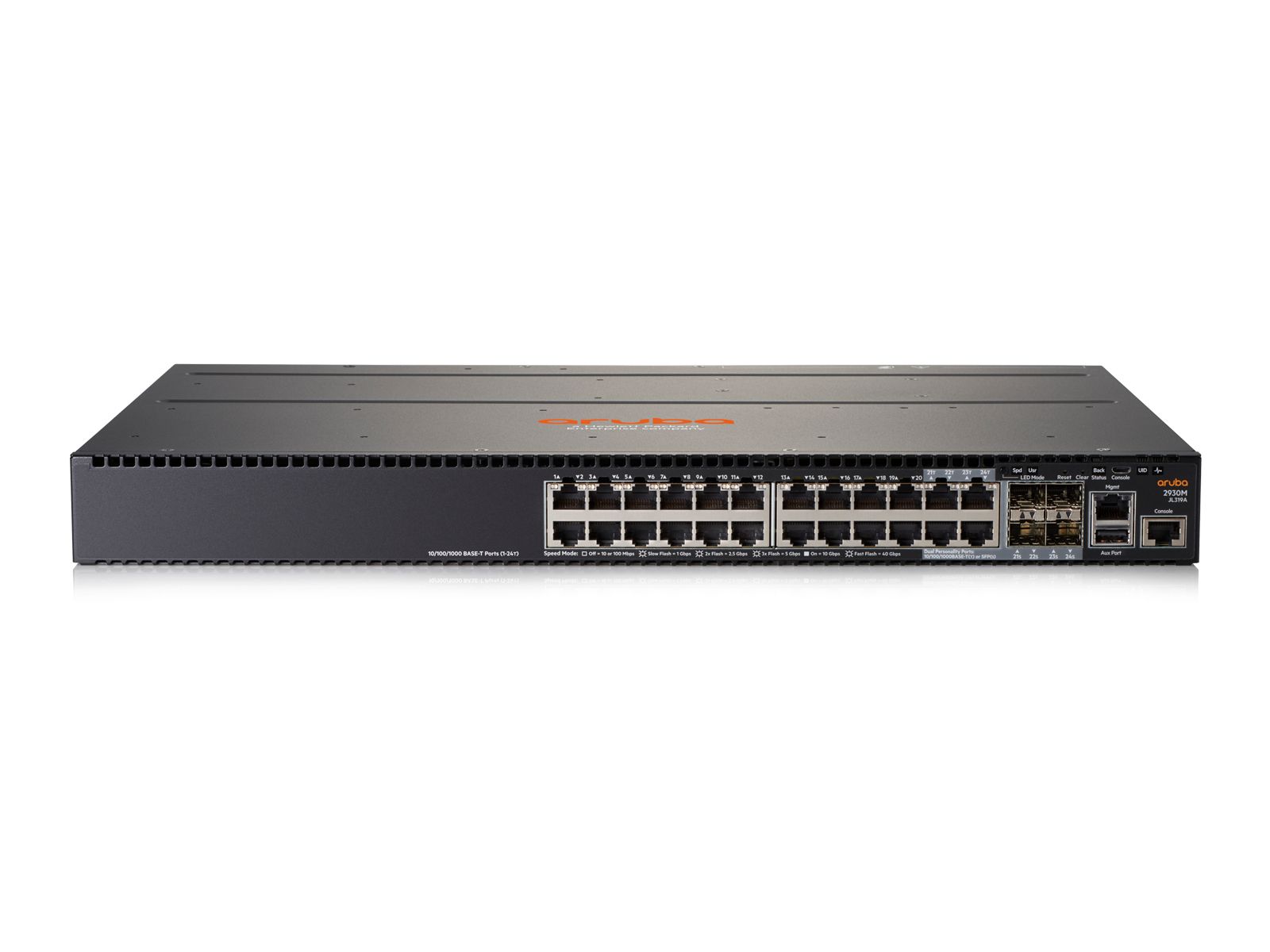 Hewlett Packard Enterprise Aruba 2930M 24G 1-slot Managed L3 Gigabit Ethernet (10/100/1000) Grau 1U