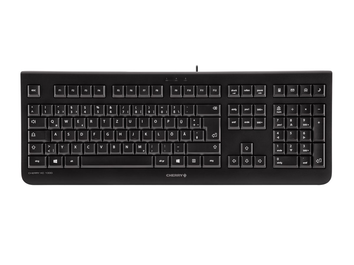 CHERRY KC 1000 USB QWERTY Englisch Schwarz