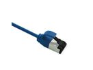 ROLINE U/FTP Patchkabel Kat.8 (Class I), slim, LSOH, Litzendraht, blau, 1,5 m