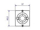 BACHMANN Rahmen 1xKBD Ø 11 mm