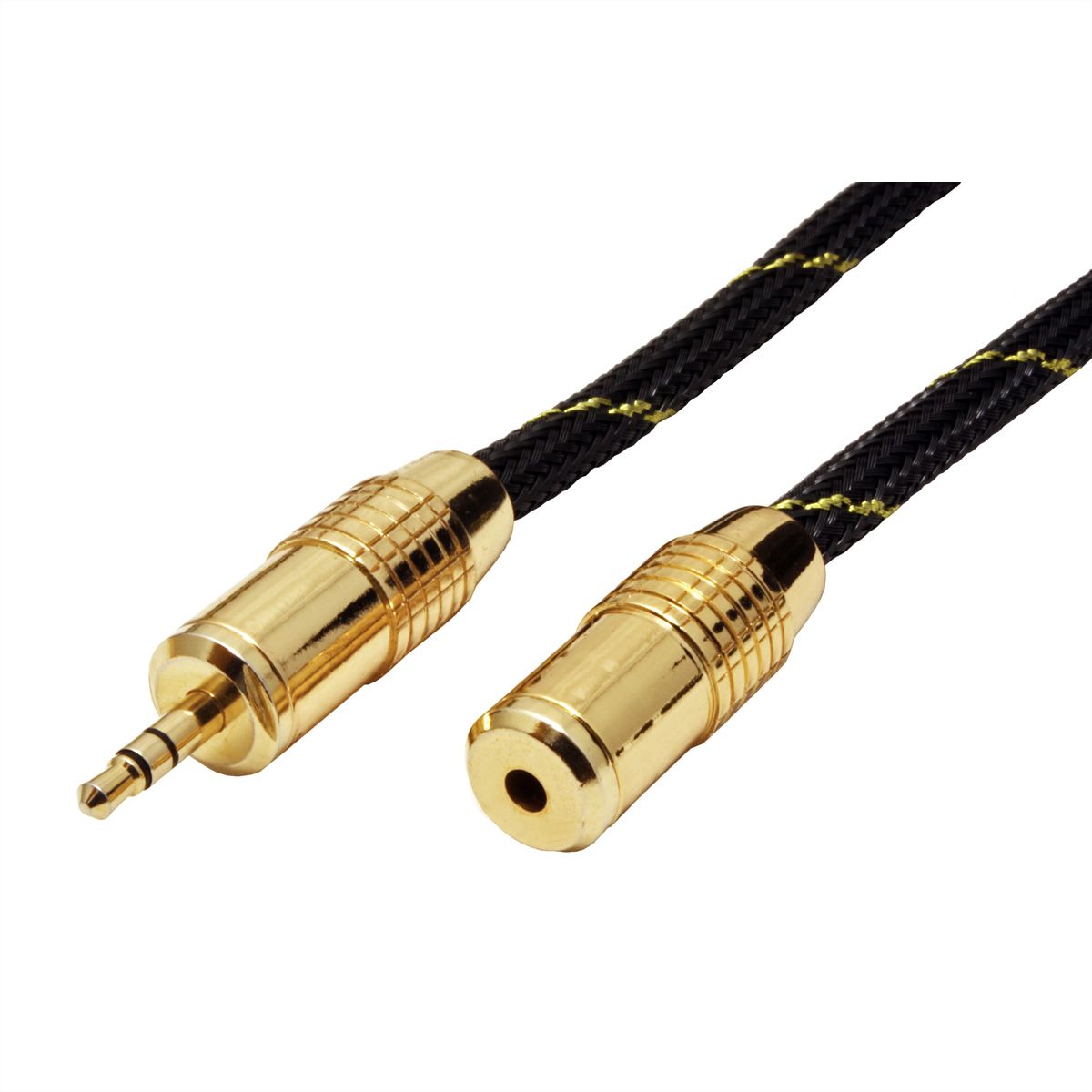ROLINE GOLD 3,5mm Audio-Verlängerungskabel ST/BU, 2,5 m