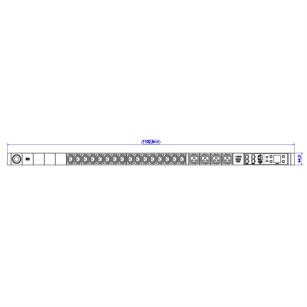 BACHMANN BN3000 RCM 16xC13 4xC19, Messung p.Ph.3mH05VV-F 3G2,5 CEE1x16A Lan