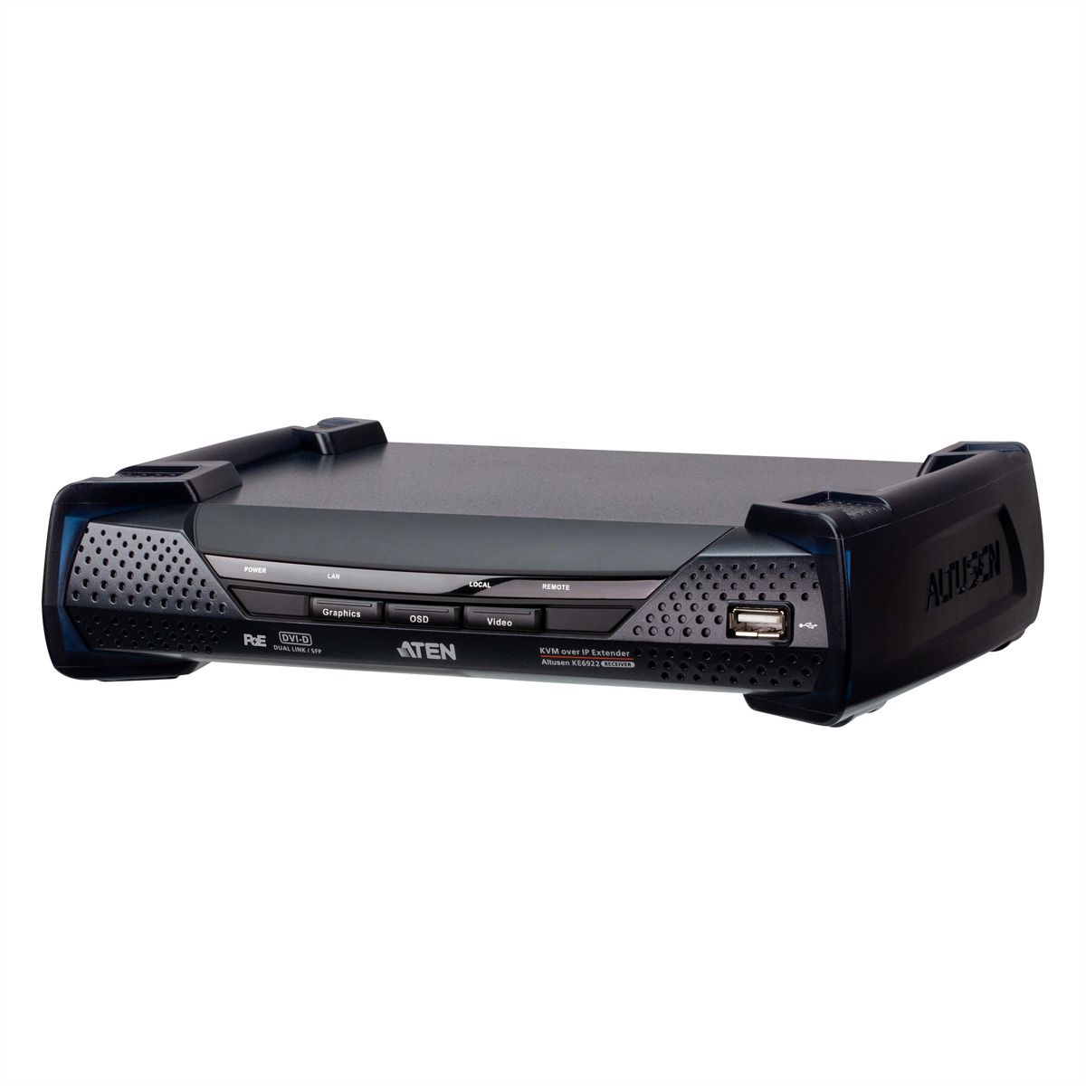 ATEN KE6922R 2K DVI-D Dual Link KVM Over IP Empfänger mit SFP und PoE