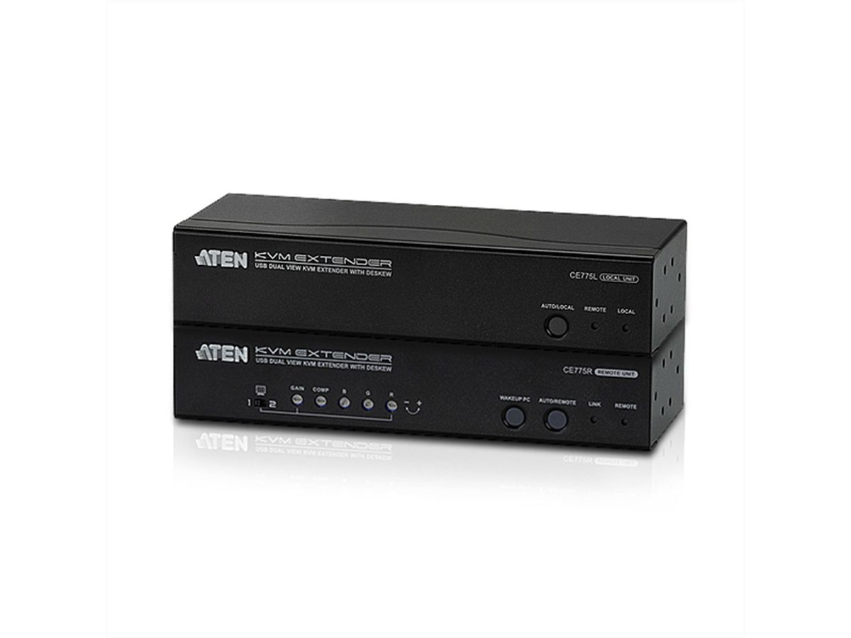 ATEN CE775 USB VGA Dual View KVM Extender