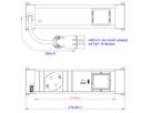 BACHMANN POWER FRAME 1xCEE7/3, 1xUSB C 30W 1xCM 0,2m GST18