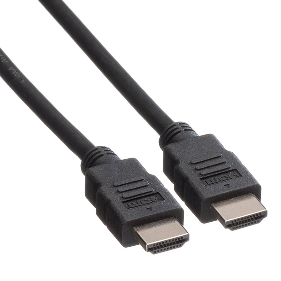 ROLINE GREEN HDMI High Speed Kabel mit Ethernet, TPE, schwarz, 1 m
