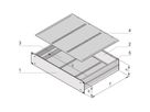SCHROFF 19"-Kompletteinschub aus Aluminium, für den Ausbau mit Europakarten - MULTIPAC PRO 1HE 220T DBLKAA