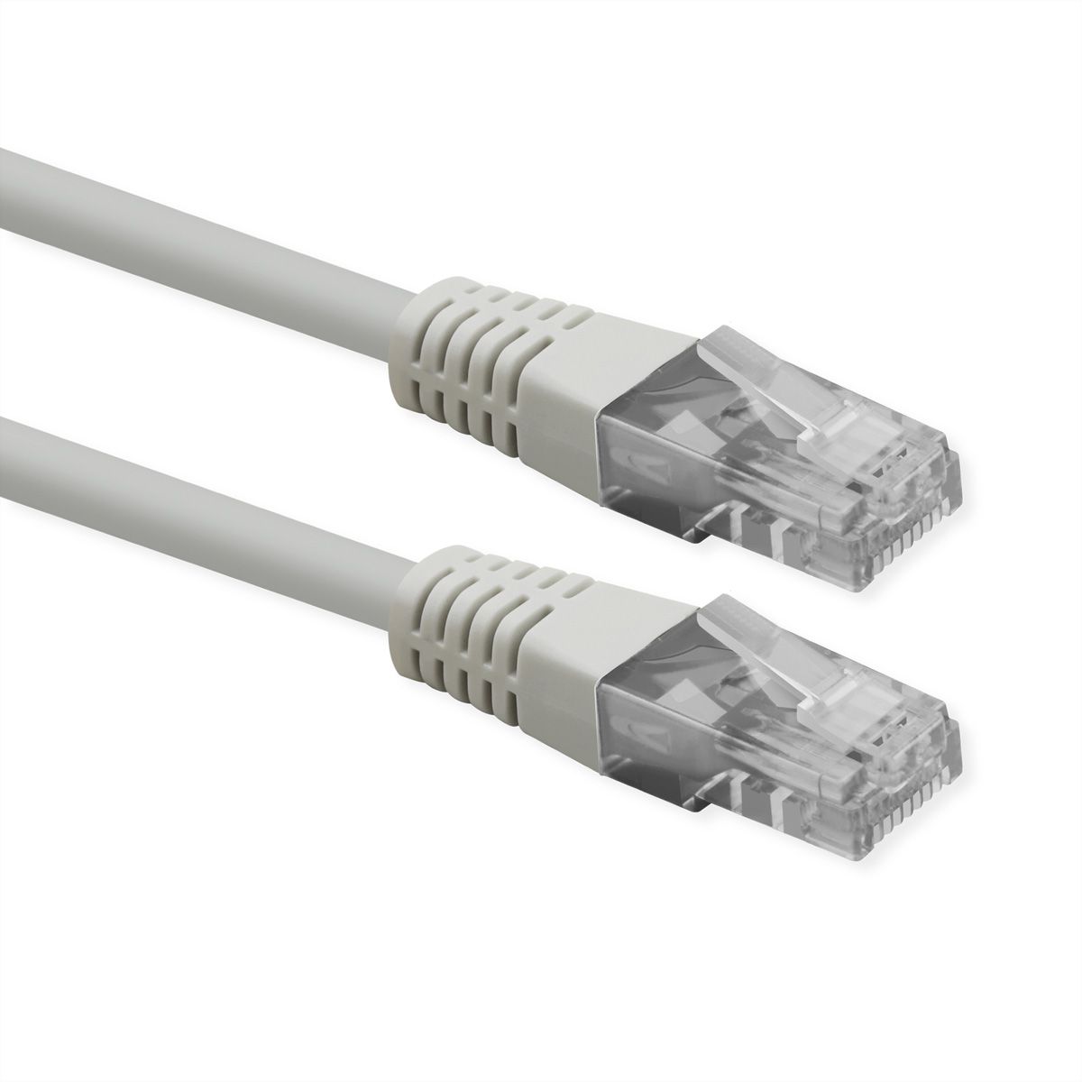 ROLINE Patchkabel Cat.6 (Class E), UTP, PoE, weiß, 0,3 m