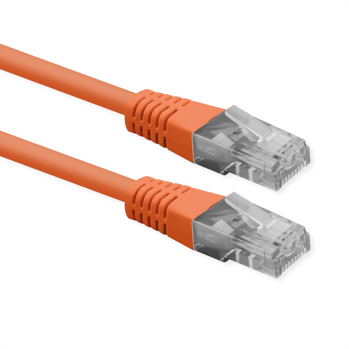 ROLINE Patchkabel Cat.6 (Class E), UTP, PoE, orange, 0,5 m
