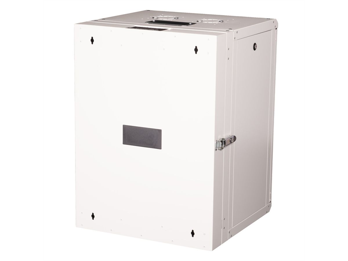 ROLINE 19-Zoll Wandgehäuse Pro 16 HE, 600x600 BxT zweiteilig schwenkbar grau