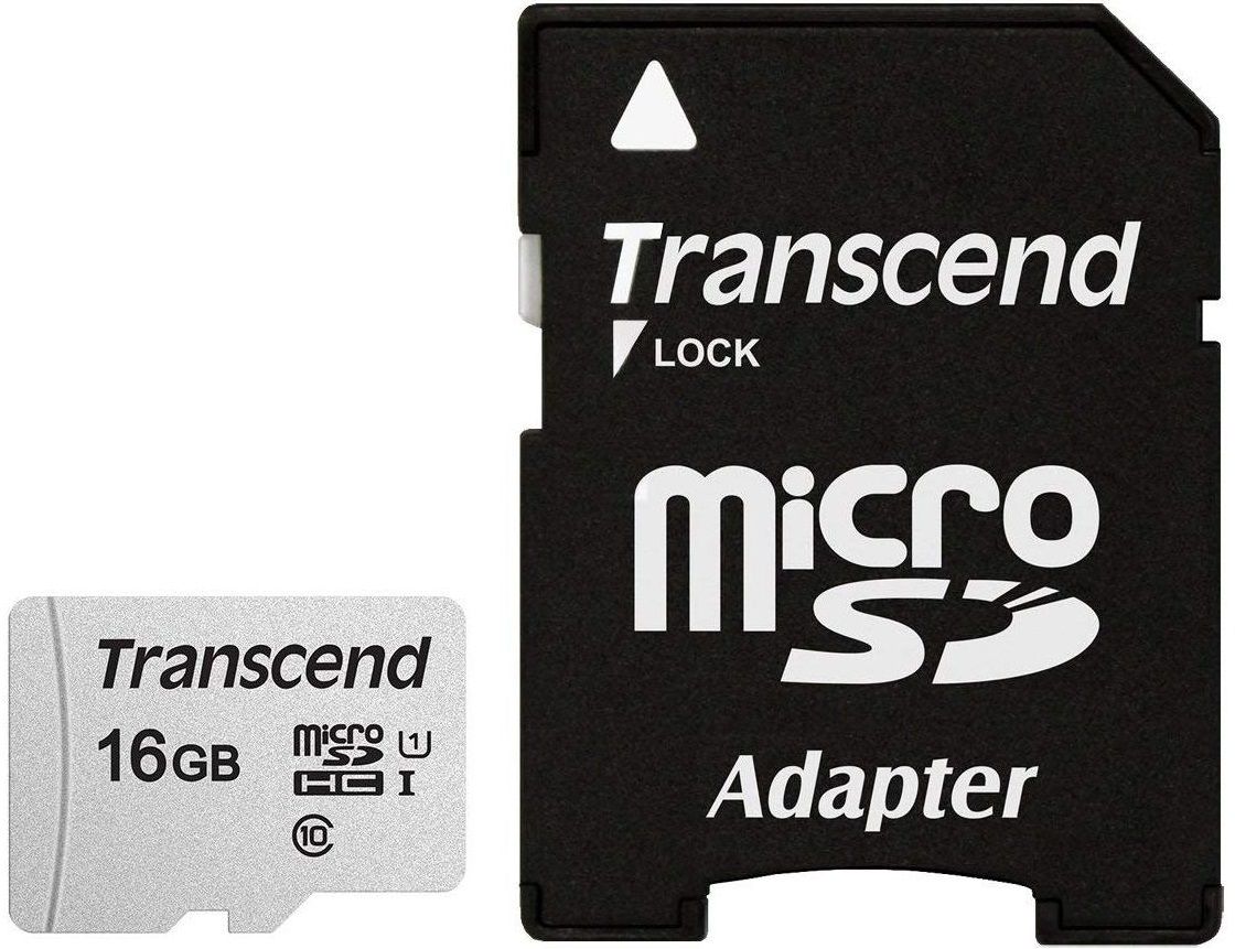 Transcend microSDHC 300S 16GB Speicherkarte Klasse 10 NAND
