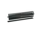 VALUE 19"-Frontplatte 1 HE, beidseitig mit Kabelkanal , schwarz