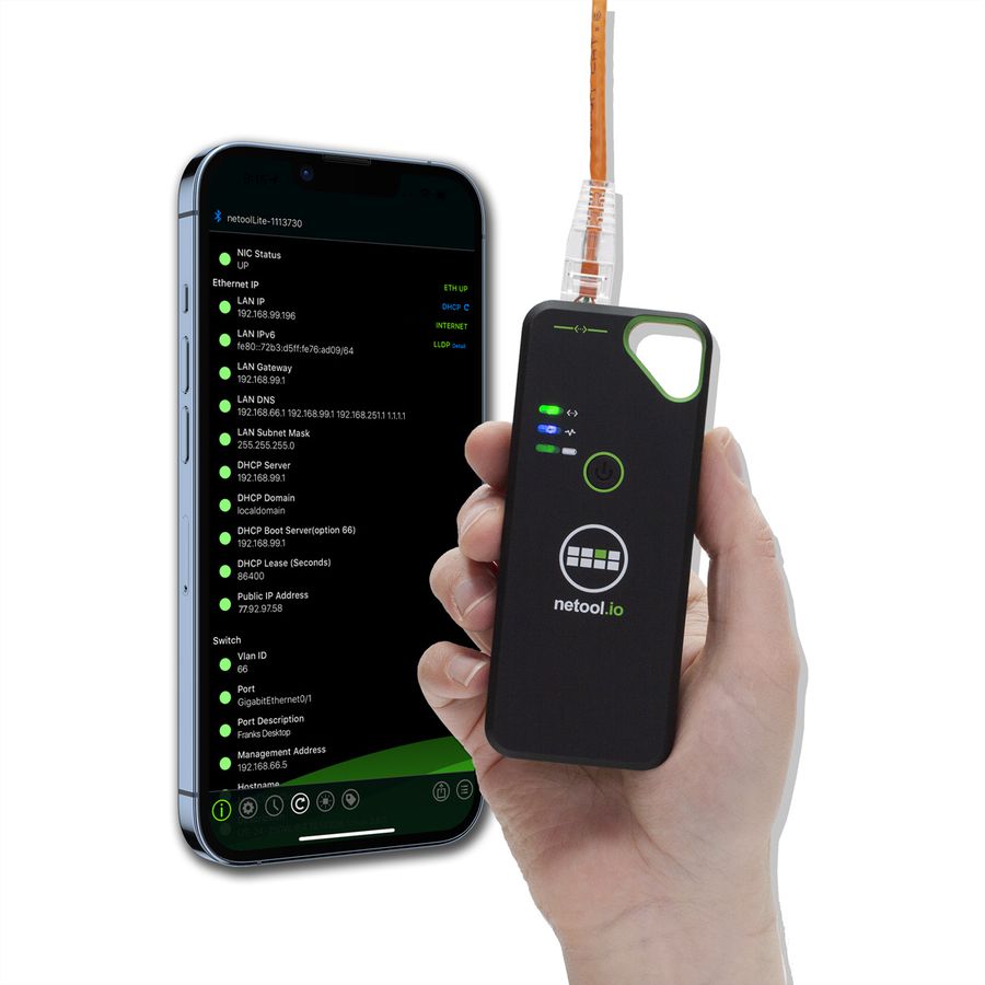 NetPeppers netool.io Lite, Smarter Netzwerktester