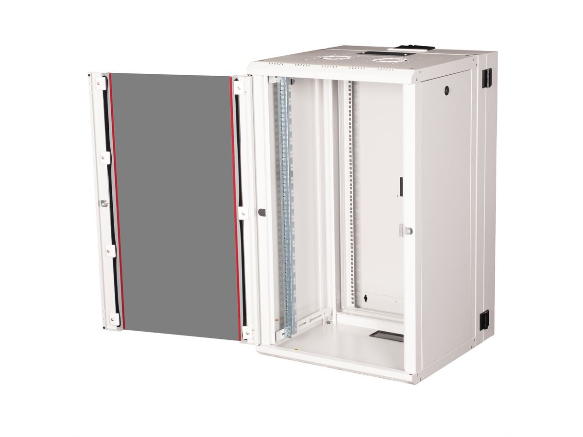 ROLINE 19-Zoll Wandgehäuse Pro 20 HE, 600x600 BxT zweiteilig schwenkbar grau