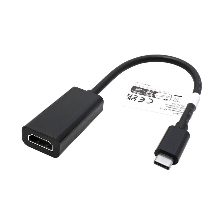 ROLINE Display Adapter USB Typ C - HDMI, ST/BU, 8K60