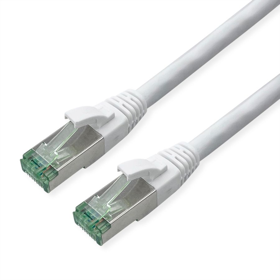 ROLINE RM Patchkabel Cat.6A S/FTP (PiMF), weiß, 2 m