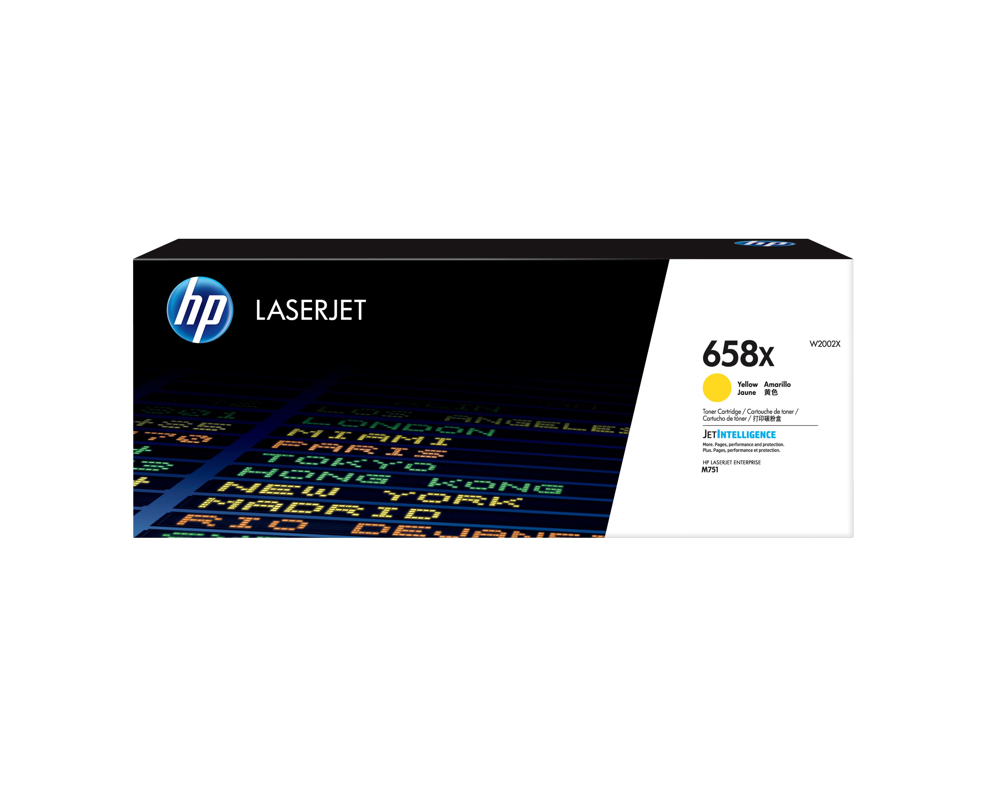 HP 658X Gelb Original LaserJet Tonerkartusche mit hoher Reichweite