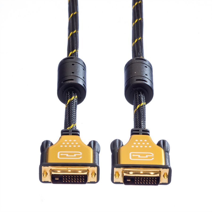 ROLINE GOLD Monitorkabel DVI, ST-ST, (24+1) dual link, 3 m