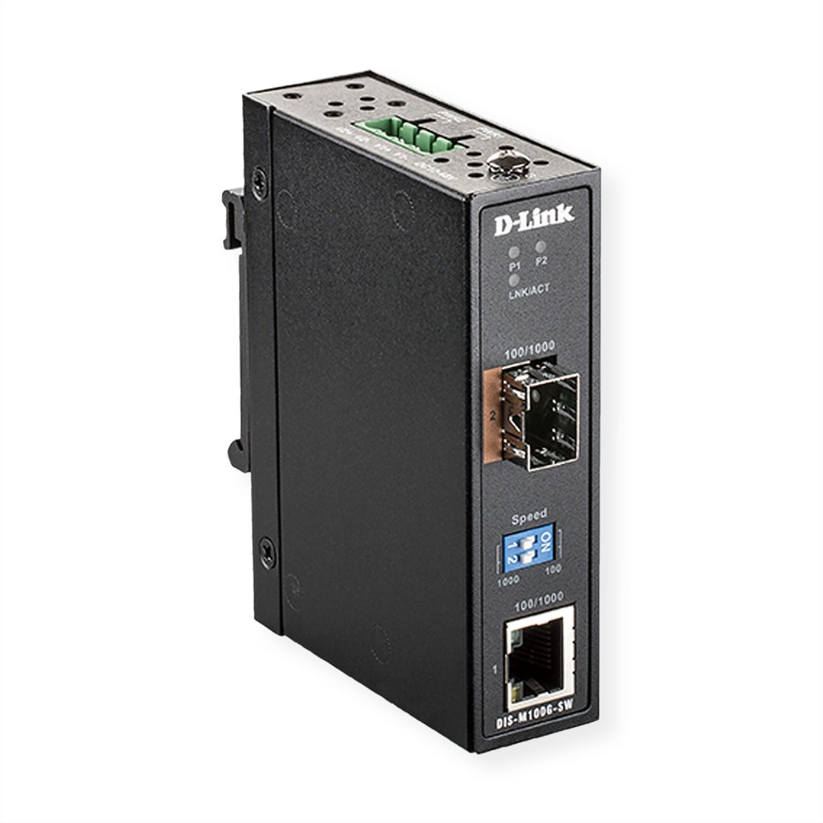 D-Link DIS-M100G-SW SFP Konverter Gigabit Ethernet Industrial