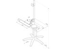 ROLINE PC/LCD-Rollständer, höhenverstellbar, 180cm