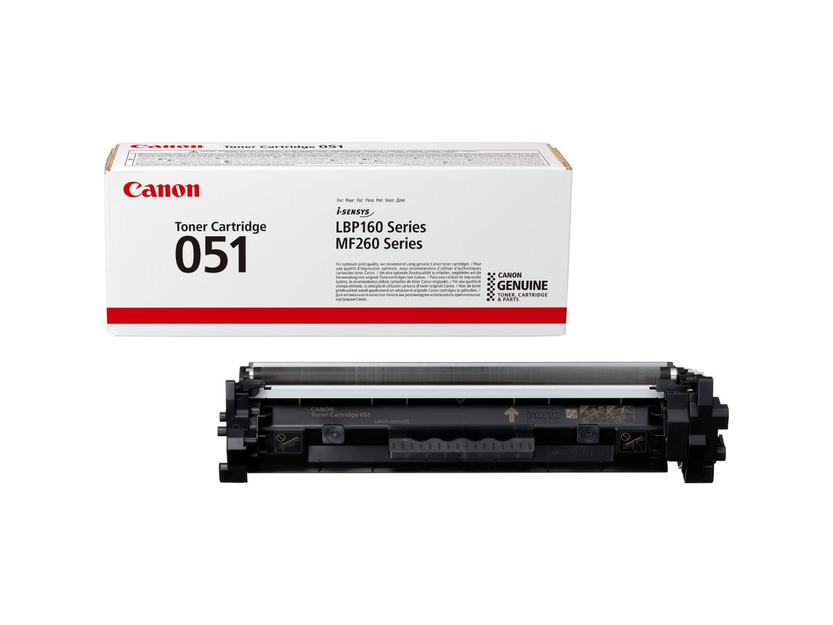 Canon 051 Toner-Cartridge, Schwarz