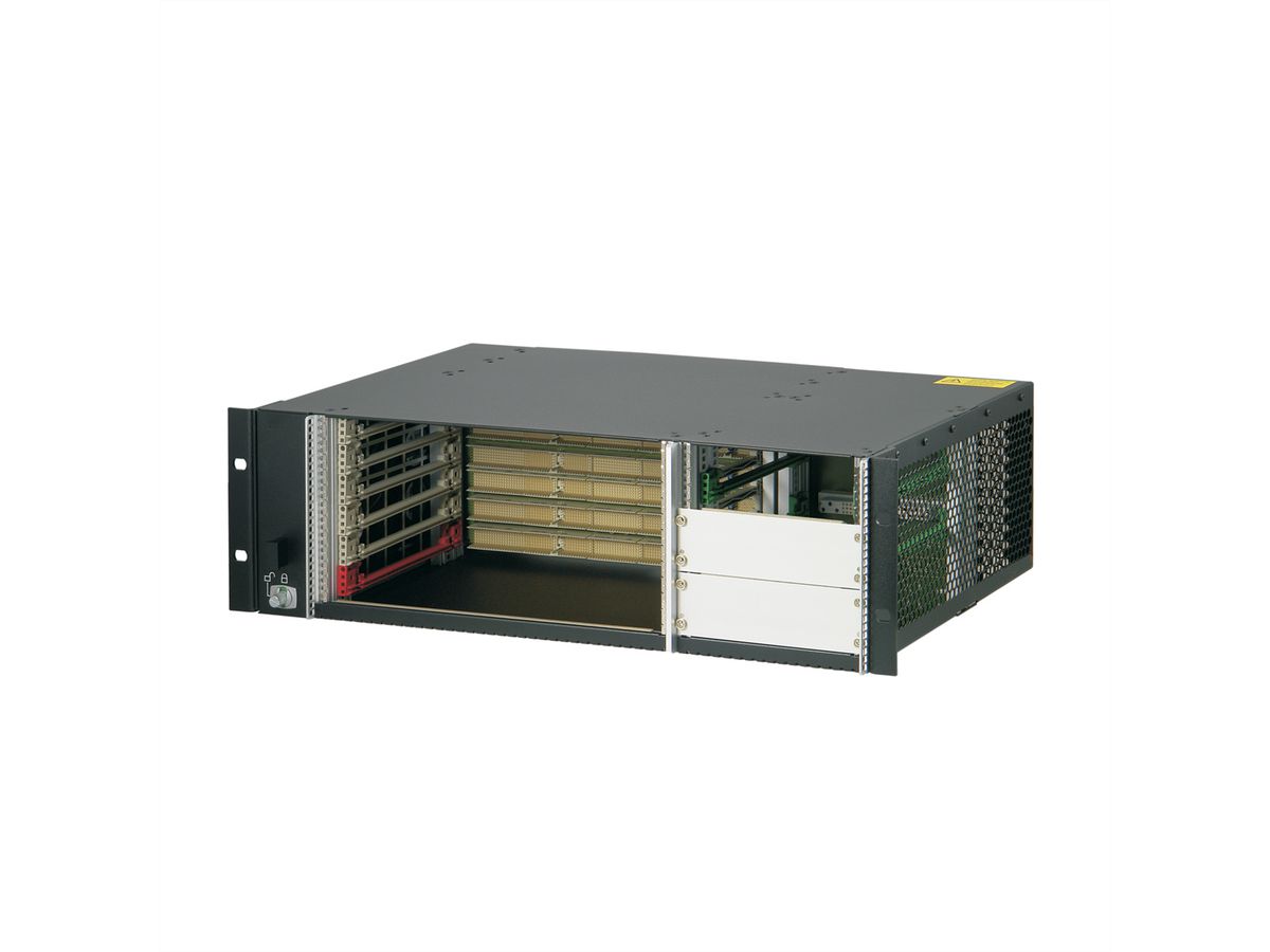 SCHROFF 3 HE, 6 Slot, mit Rear I/O, für 19"-Netzgerät - BGTR 3HE 275T 6SL CPCI 19"