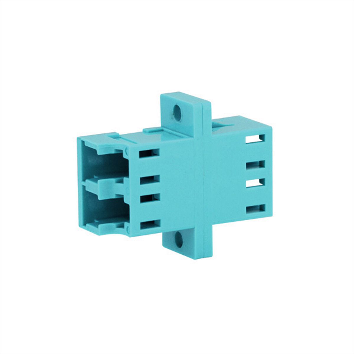 TELEGÄRTNER LC Duplex Kupplung, Multimode, Keramikhülse, Gehäuse türkis, Z77