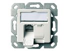 TELEGÄRTNER Dose AMJ45 UP/50 2x RJ-45 Kat.6 (Class E), alpinweiss