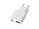 VALUE USB Charger mit Euro-Stecker, 2 Ports Typ A+C, 20W