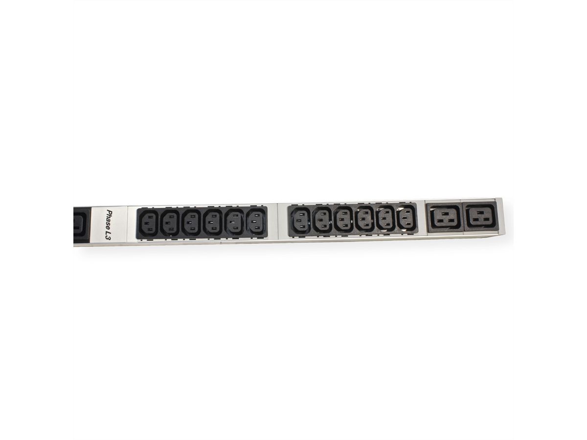 BACHMANN IT PDU ALU 1HE 36x C13 6x C19 CEE 3x16A rot
