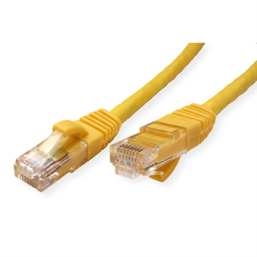 VALUE Patchkabel Cat.6 (Class E) UTP, LSOH, gelb, 1 m