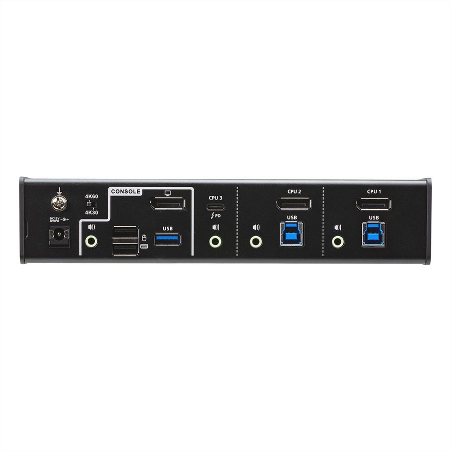 ATEN CS1953 3-Port USB-C DisplayPort Hybrid KVM
