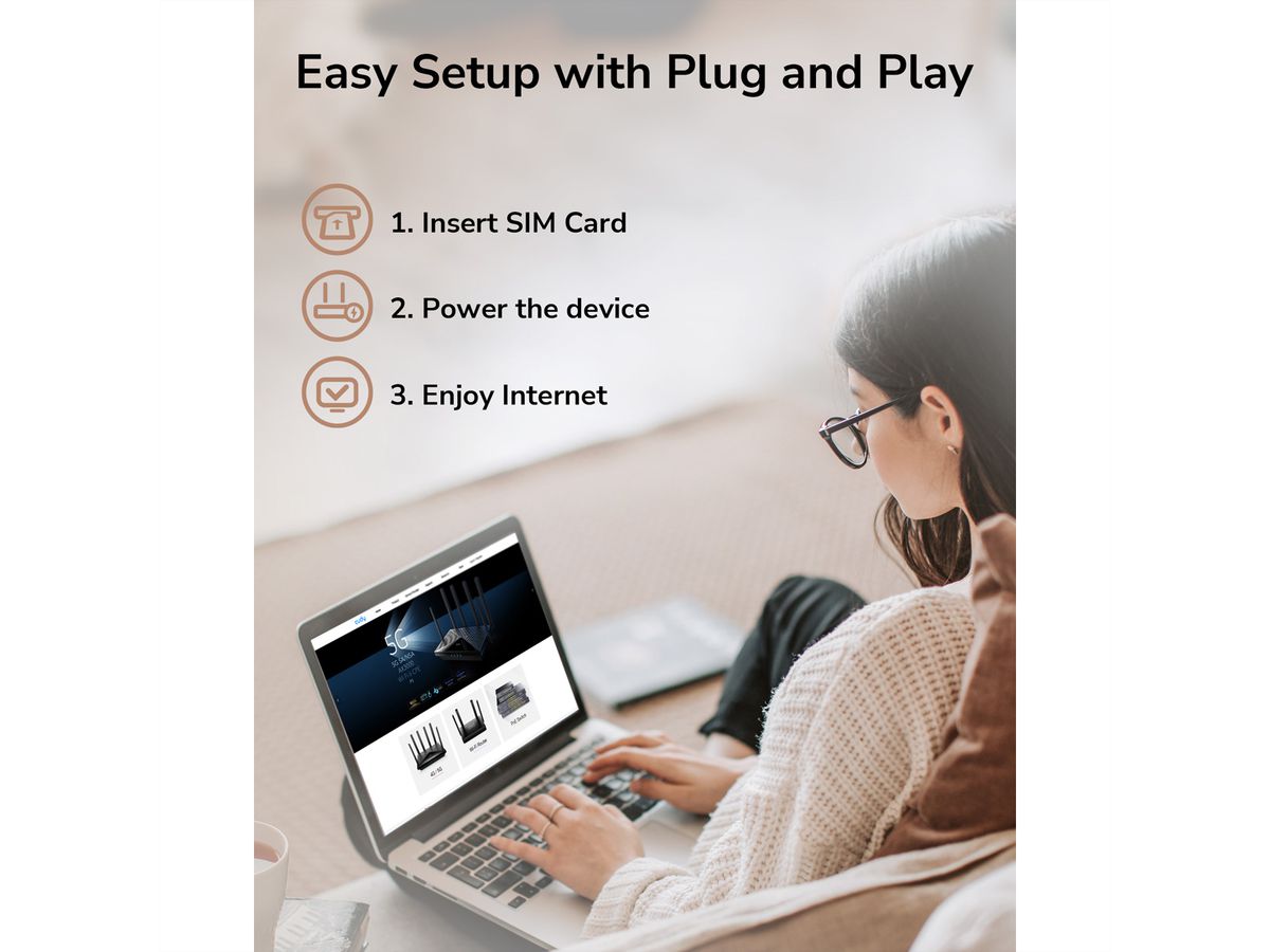 CUDY LT400 N300 Wi-Fi 4G LTE Router Cat4