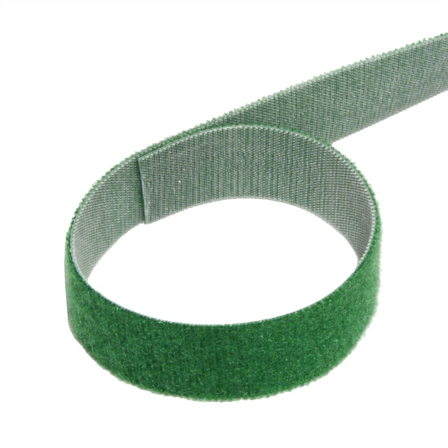 VELCRO® ONE-WRAP® Klettbandstreifen 20mm, unperforiert auf Rolle, grün, 25 m