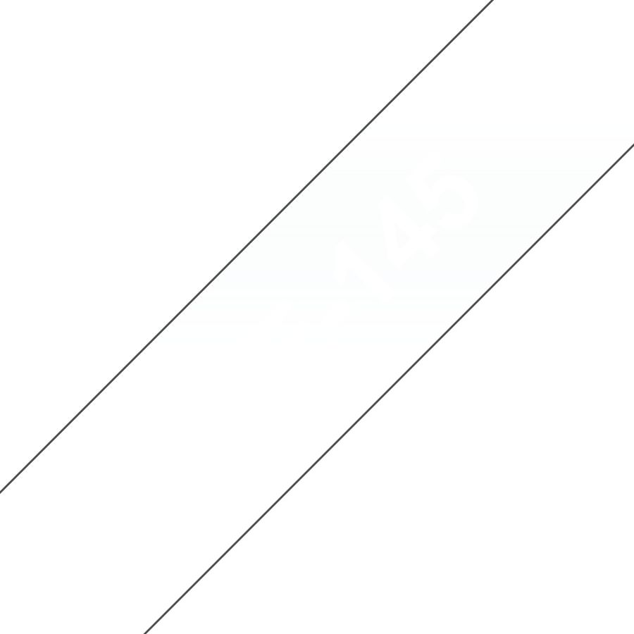 Brother TZE-145 Etiketten erstellendes Band Weiss auf Transparent