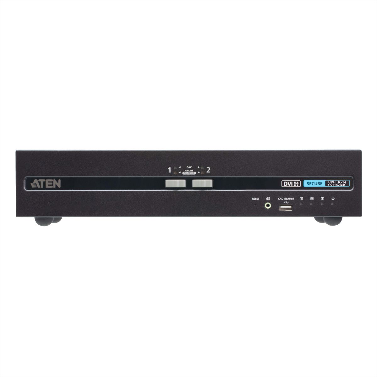 ATEN CS1142D4C 2-Port USB 4K DVI Secure KVM mit Card Reader