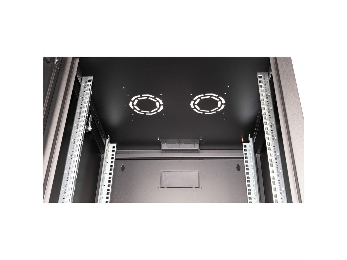 ROLINE 19-Zoll Wandgehäuse Pro 20 HE, 600x600 BxT schwarz